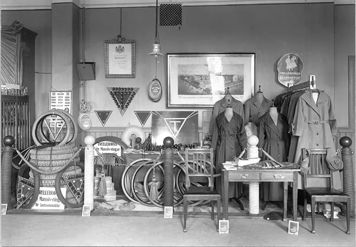 Trelleborg’s booth at the Gothenburg Fair 1920