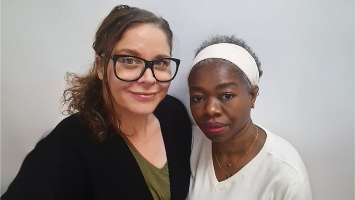 Interns Johanna and Buki 