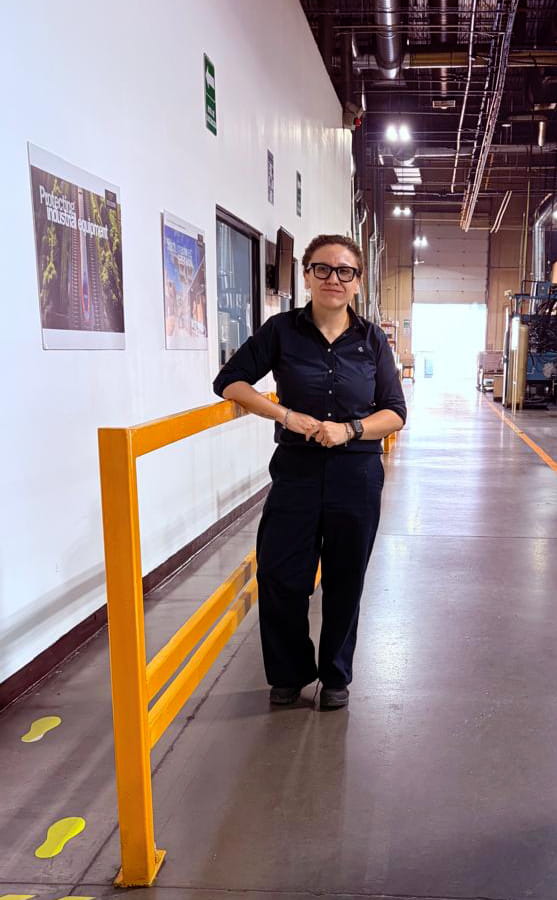 Marcela Gonzalez in a manufacturing facility