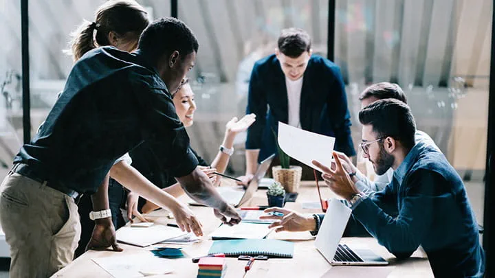 People around a table