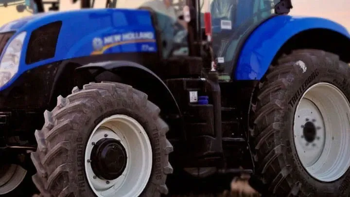 Tractor with Trelleborg tires