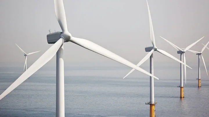 Offshore windfarm with Grout seals