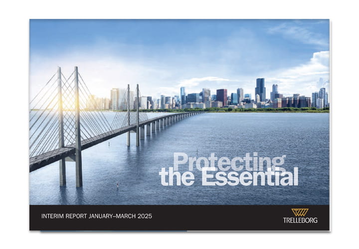 Front page of Trelleborg's interim report
