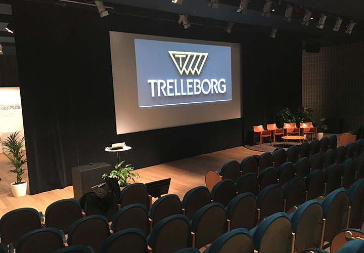 Scene prepared for presentation by Trelleborg