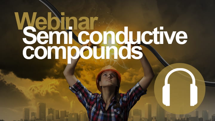 A man holds the ends of a sparking wire with headphone icons as overlay