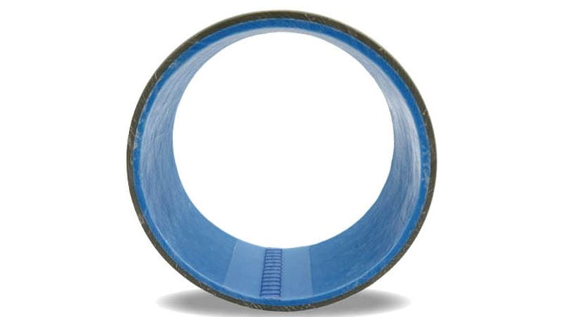 Rehabilitated pipe using Trelleborg Proliner trenchless technology