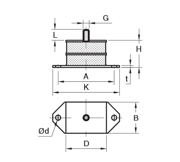 SAW-Mount-Rectangula-BOLT FIXING
