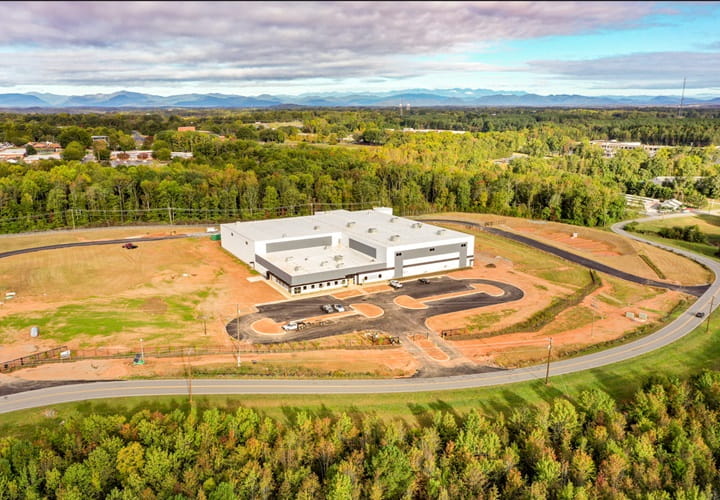 Trelleborg  Engineered Coated Fabrics Drone Aerial View