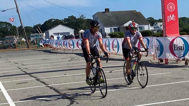 Trelleborg Employee rides for Dana-Farber Cancer Institute