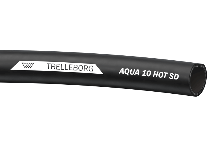 Aqua_10HOTSD Hot water suction and delivery hose used in industry, construction and agricultural applications.