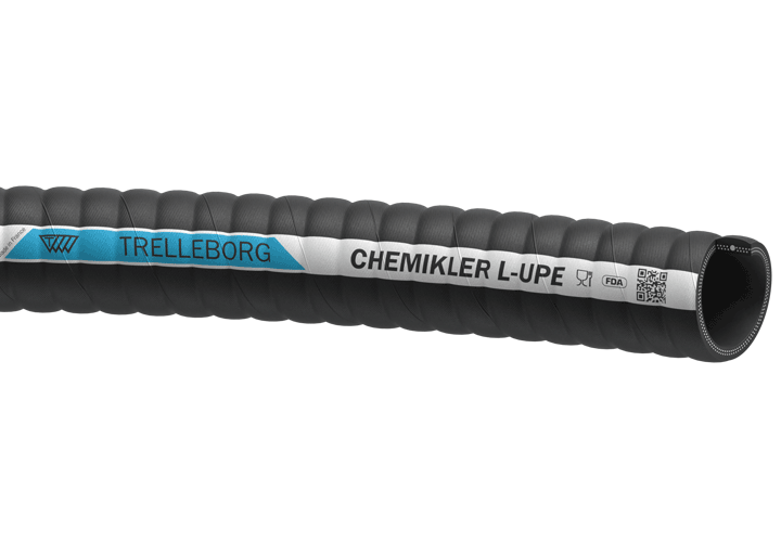 Chemikler L-UPE rubber hose - suction and discharge of virtually all corrosive chemicals: