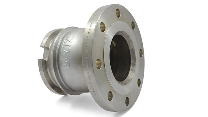 qs dry disconnect tank adapter flanged