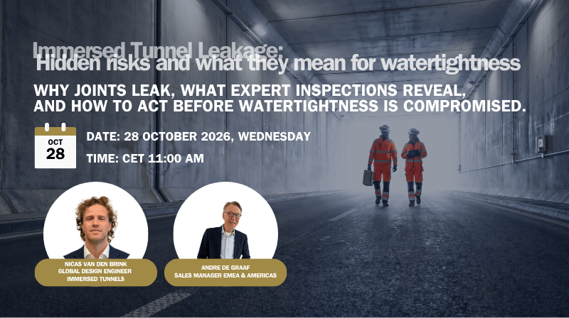 Webinar Immersed Tunnel Leakage Hidden risks and what they mean for watertightness