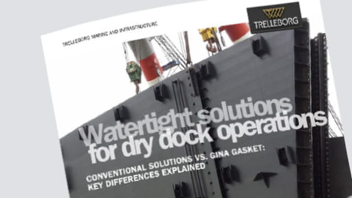 Watertight solutions for dry dock operations
