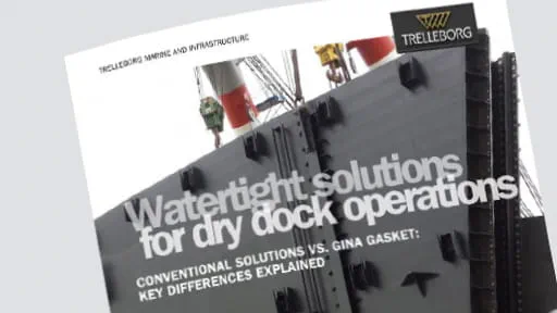 Watertight solutions for dry dock operations