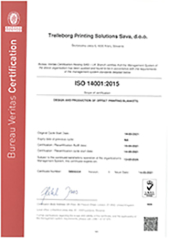 Certificates ISO14001-45001 TPSS Slovenia 2021 cover