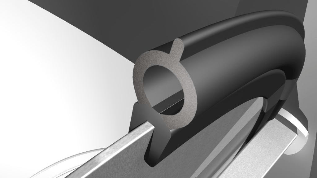Section du joint d'étanchéité de l'amortisseur