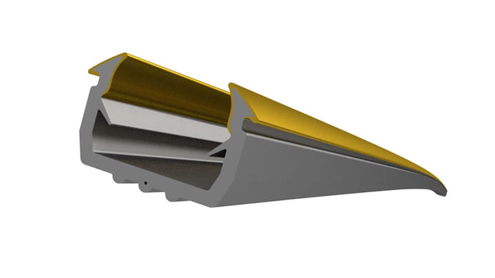 Trelleborg HybridAccelerator profile angle view