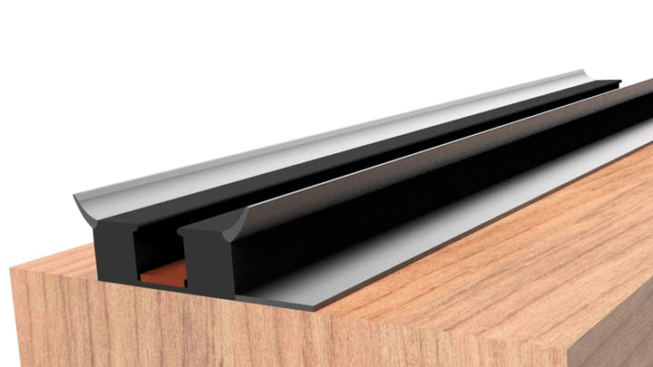 Trelleborgs nya profil ModularEase från sidan