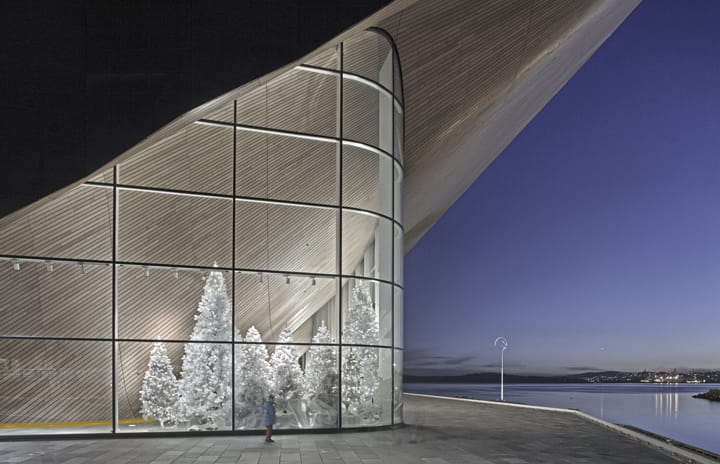 Building in the night