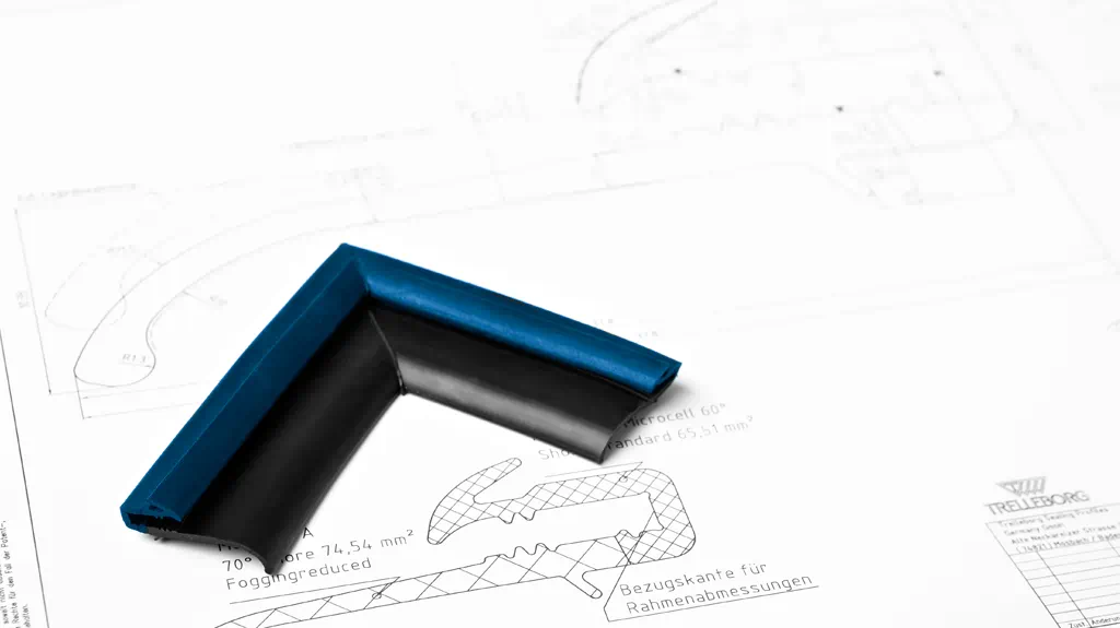 Trelleborg solar gasket on drawing