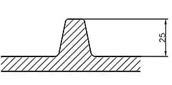 Chevron Belt Diagramm 25 mm