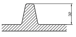 Chevron Belt Diagramm 32 mm