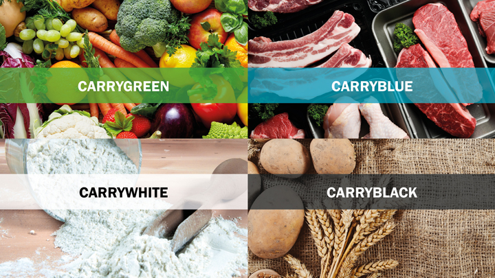 FDA Conveyor belts. Carry-green-blue-white-black