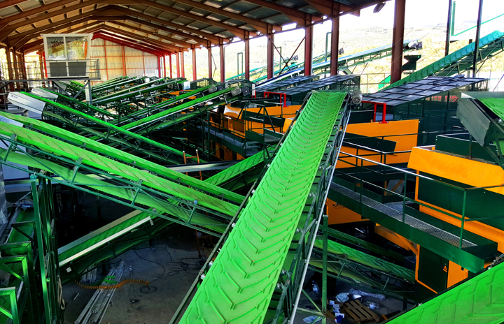 Green Conveyor belt