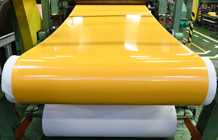 Yellow surface conveyor belt