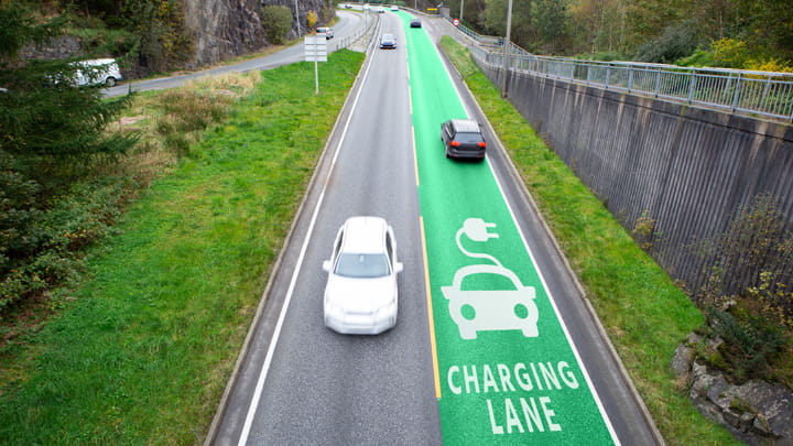 Une route électrique