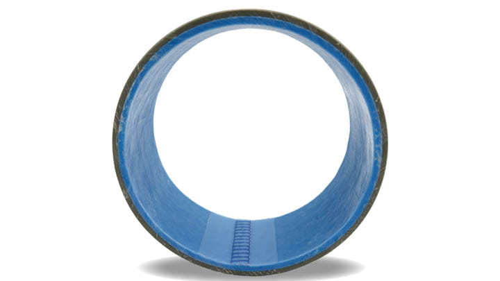 Rehabilitated pipe using Trelleborg Proliner trenchless technology