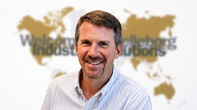 David Buddenhagen portrait with Trelleborg background