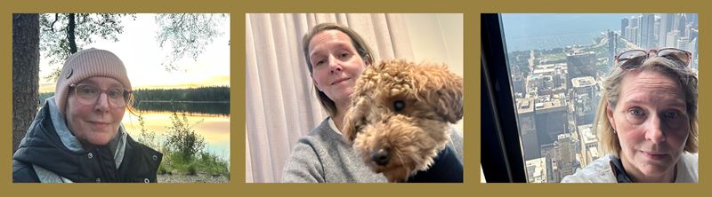 Collage featuring multiple photos of Saila Kallio