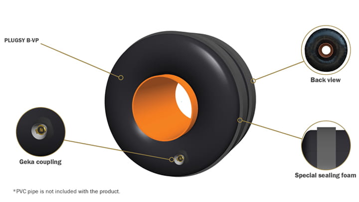  Round shaped plugs PLUGSY B VP