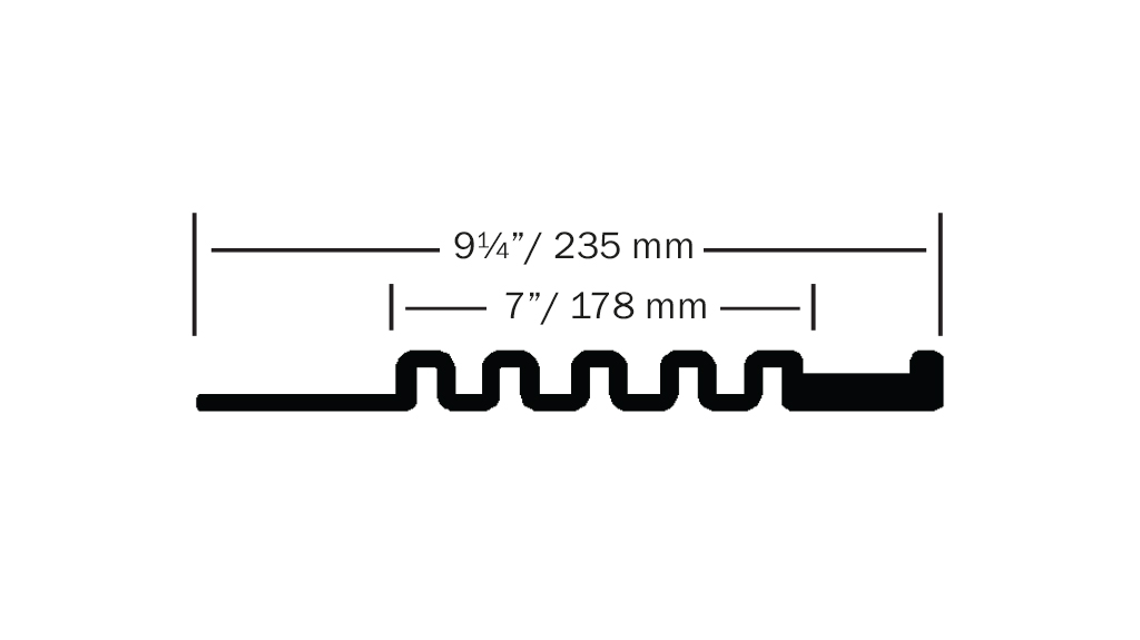 Ancho extensión de junta FlexRib 235 mm y 178 mm