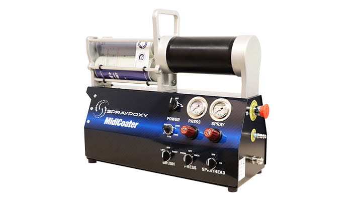 The Spraypoxy Midicoater pipe coating equipment