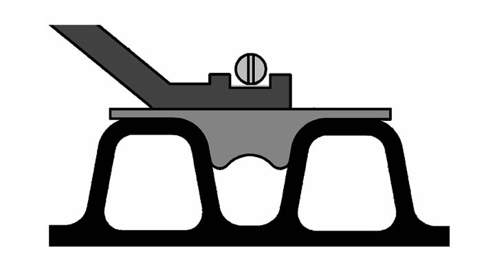 Cross section of adapter seal installation on corrugated pipe