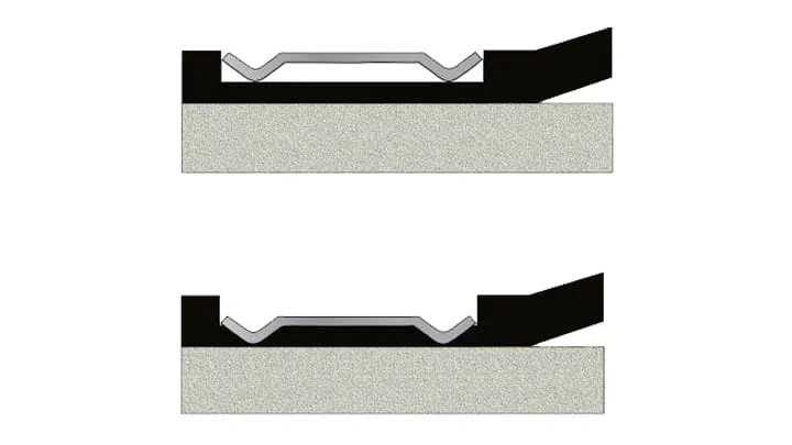 Cross section of Kor-N-Seal® I 106-406 Series