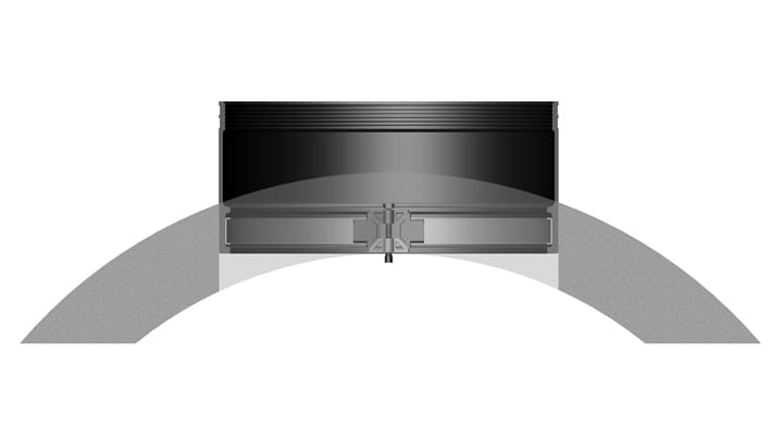 Cross section of installed Kor-N-Seal® II 206 Series 