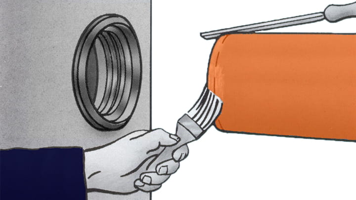 Trelleborg 910 Triple Lip - pipe end chamfering and application of lubricant