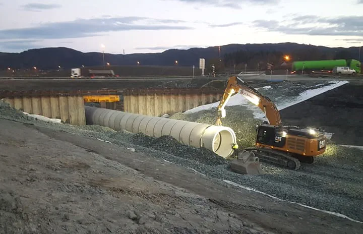 A big concrete pipe