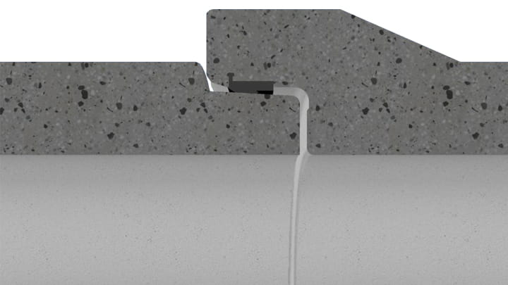 Trelleborg 103 Integrated Glipp section view - installation instruction step 4