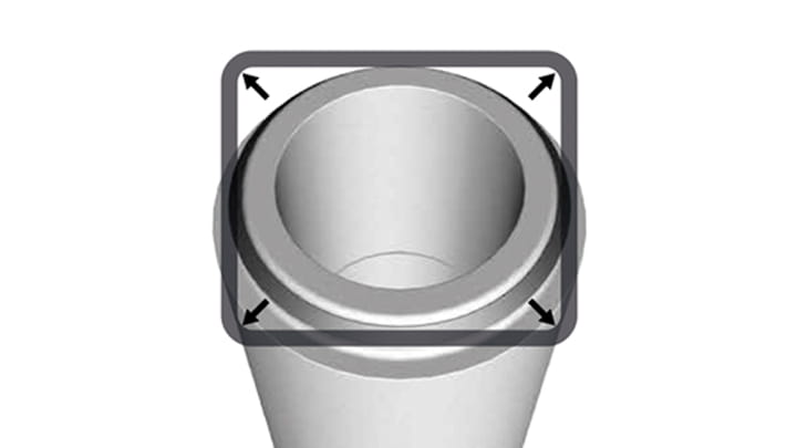 Trelleborg 104 Delta 3D top view - installation instruction step 2