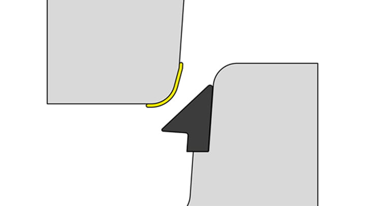 Trelleborg 104 Delta section view - installation instruction step 3
