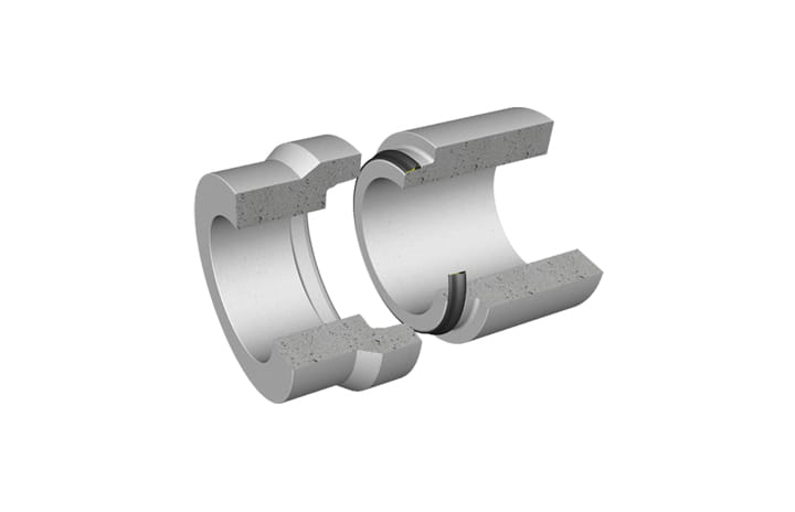 3D Cross section of Trelleborg 104 Delta in a manhole