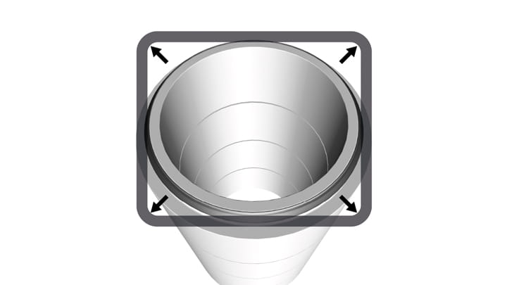Trelleborg 118 3D top view - installation instruction step 2