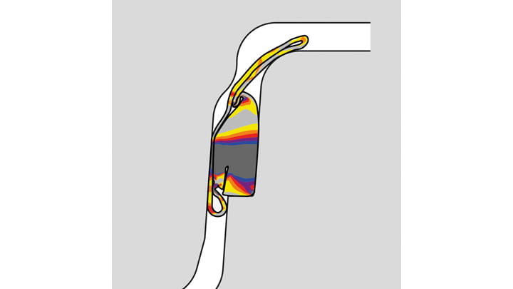 Trelleborg 118 FEA section view of full installation - instruction step 3