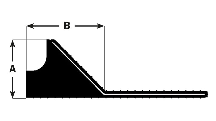 Section view drawing of Trelleborg 118