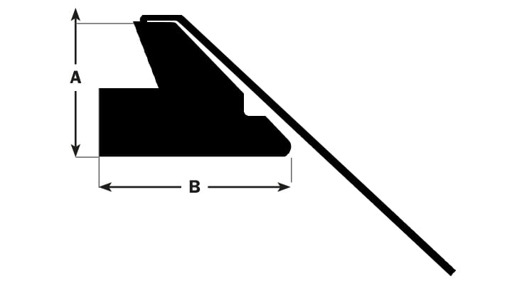 Section view drawing of Trelleborg 154